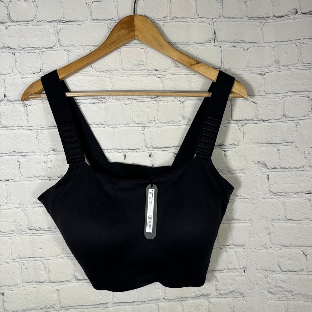 NEW Nike‎ x SKIMS Matte Wide Strap Bra Obsidian Black BR-SPT-5121 38DDD